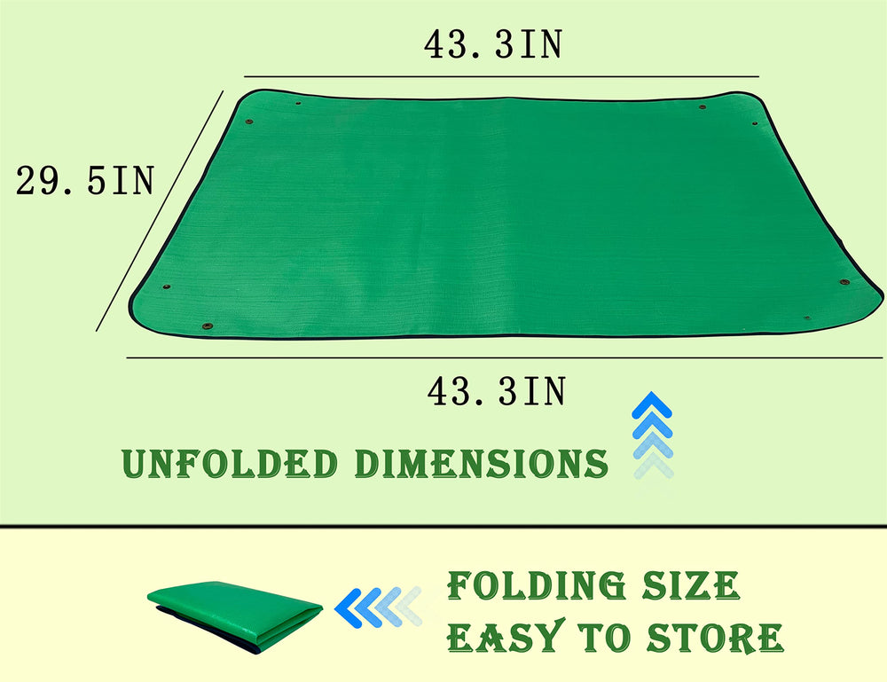 Close-up of waterproof fabric on BIUWING Plant Repotting Mat
