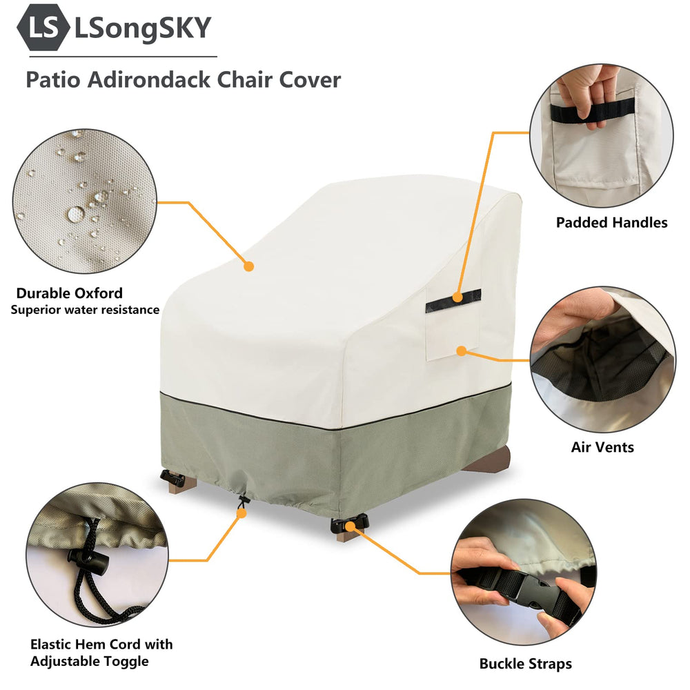 Close-up of waterproof fabric on LSongSKY chair covers