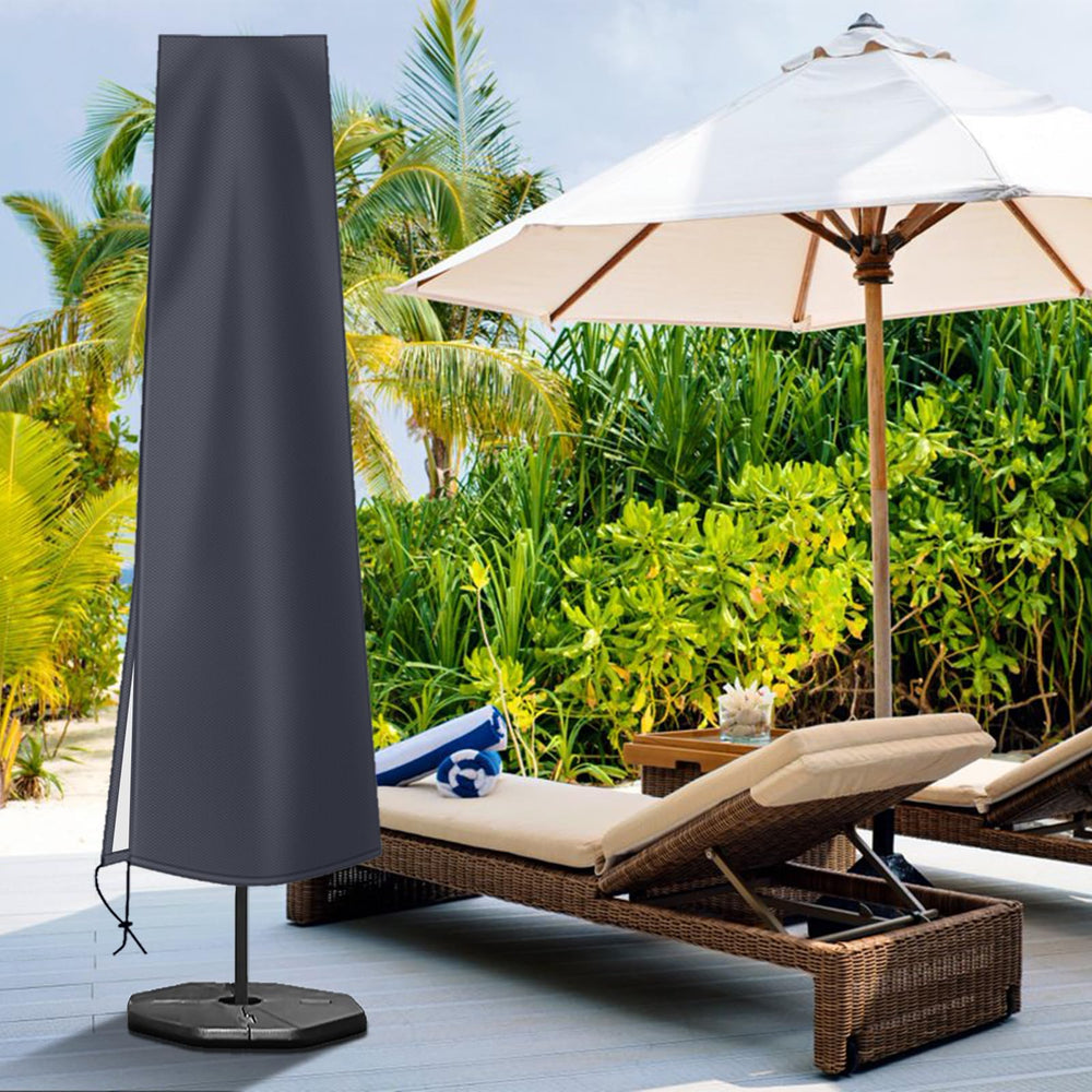 Close-up of waterproof material of OKPOW Patio Umbrella Cover