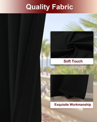 Close-up of waterproof polyester fabric of HolidayIdeas curtains