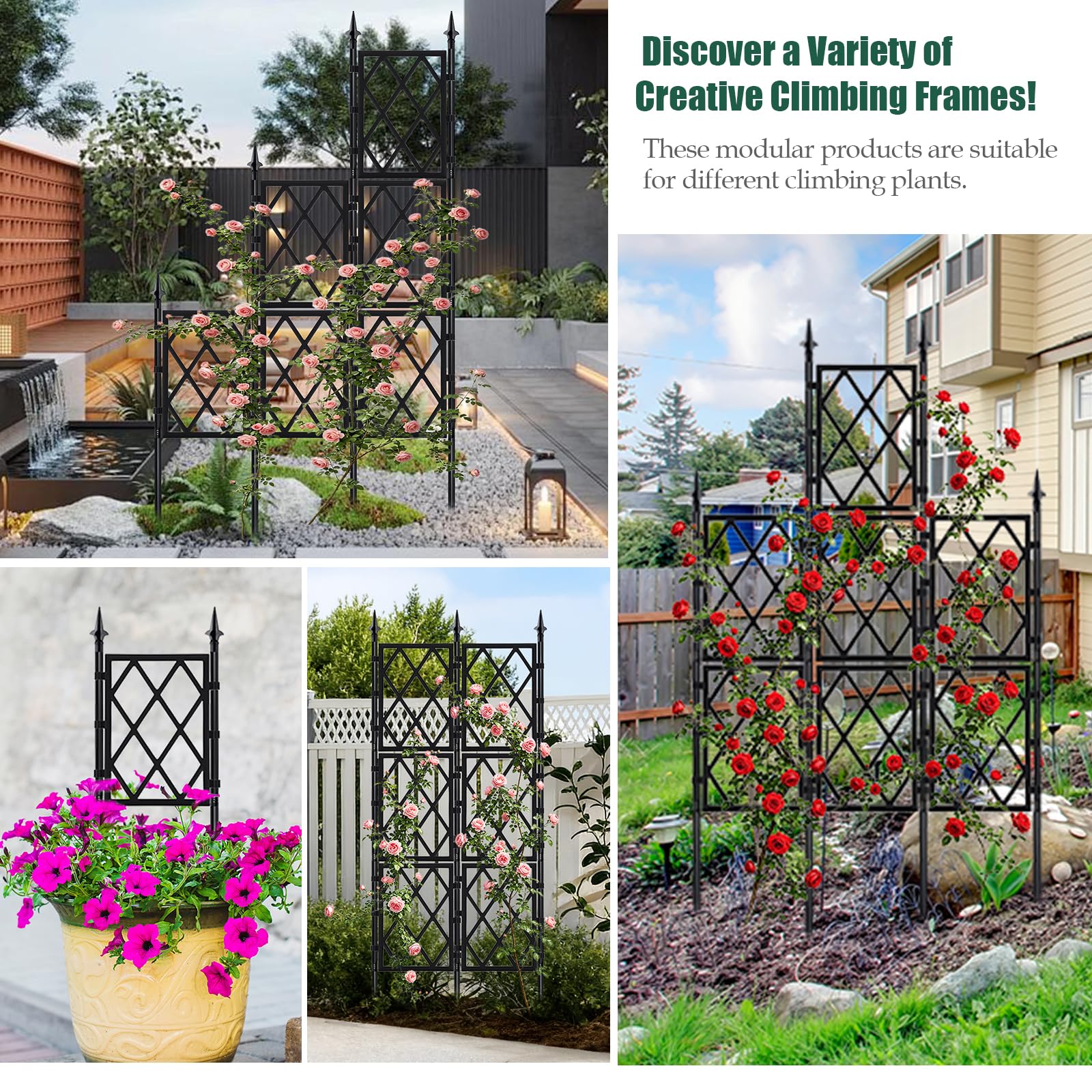 Close-up of WellSign trellis design and material