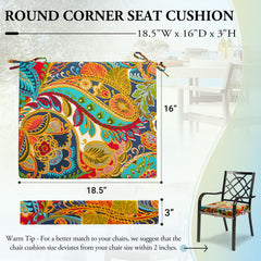 Close-up of Wellsin outdoor chair cushion's fabric texture