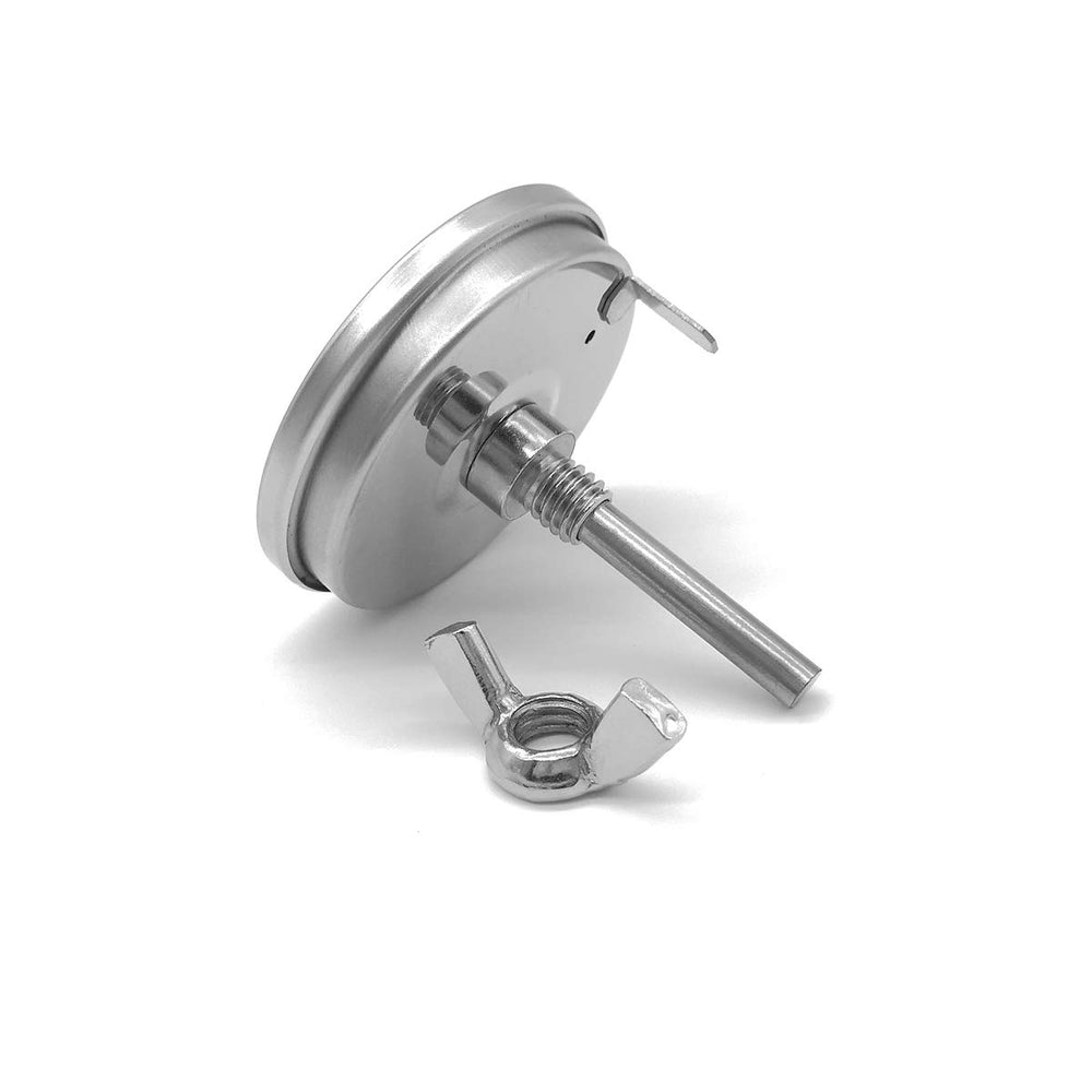Close-up of WEMEIKIT grill thermometer temperature gauge