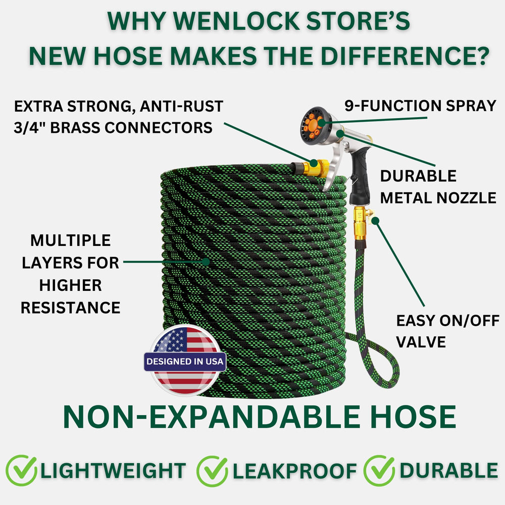 Close-up of Wenlock Store 9-function metal nozzle sprayer