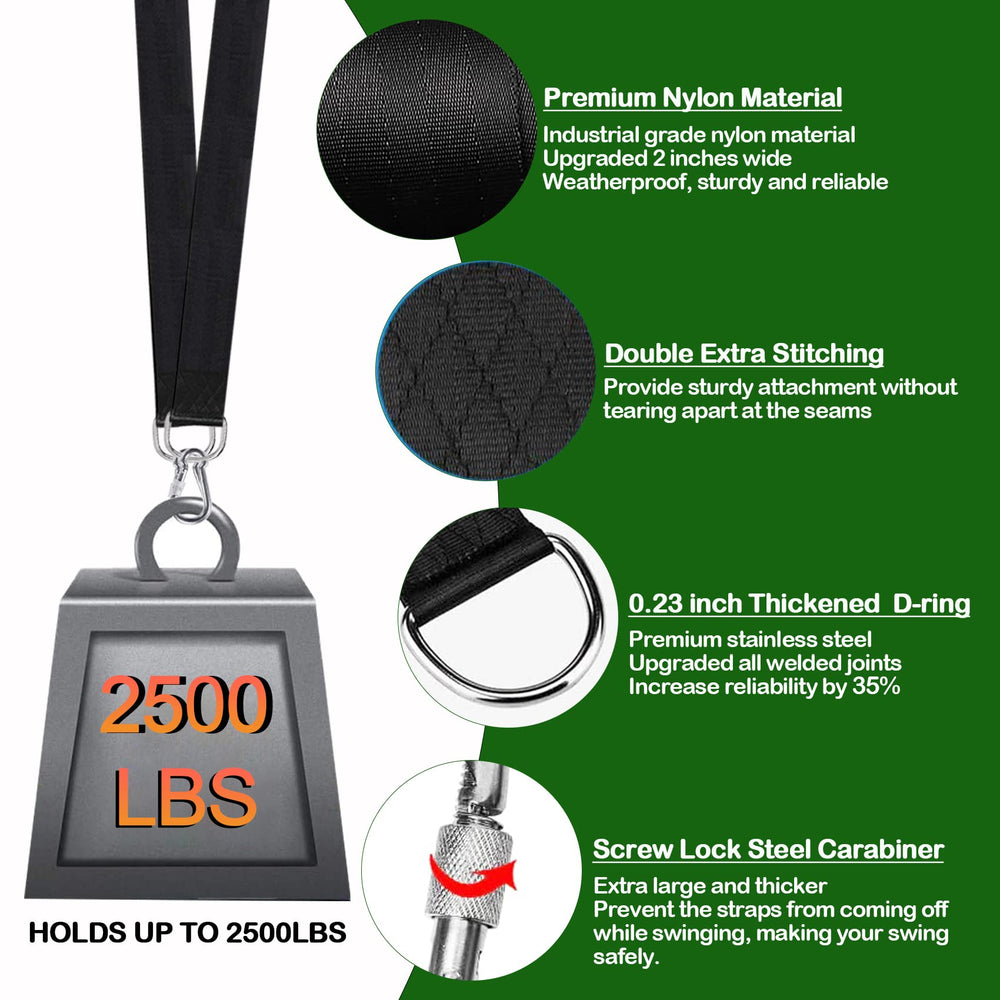 Close-up of Werfeito swing strap with heavy-duty carabiner