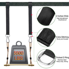 Close-up of Werflyto heavy-duty swing strap D-ring