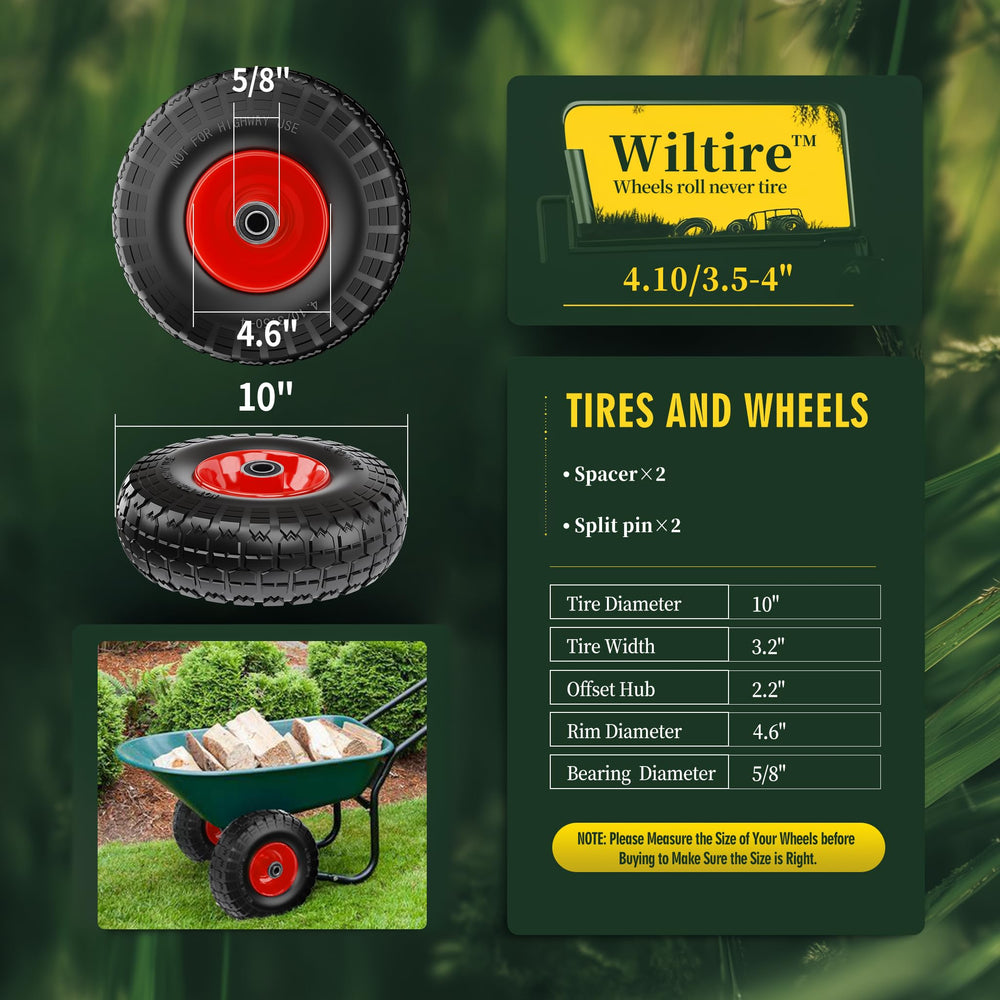 Close-up of Wiltire tire showing sawtooth tread pattern