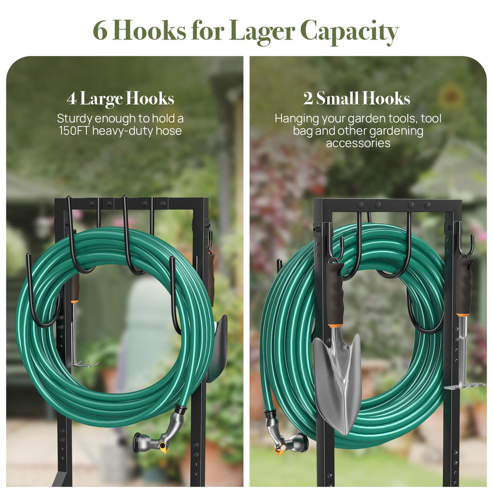 Close-up of Winpull Garden Hose Holder's anchor points