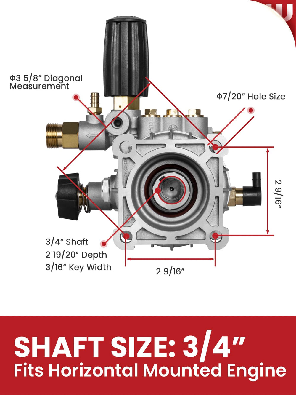 Close-up of WOJET pump thermal relief valve