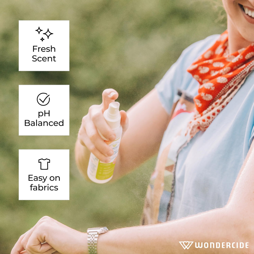 Close-up of Wondercide Mosquito, Tick & Insect Repellent spray nozzle
