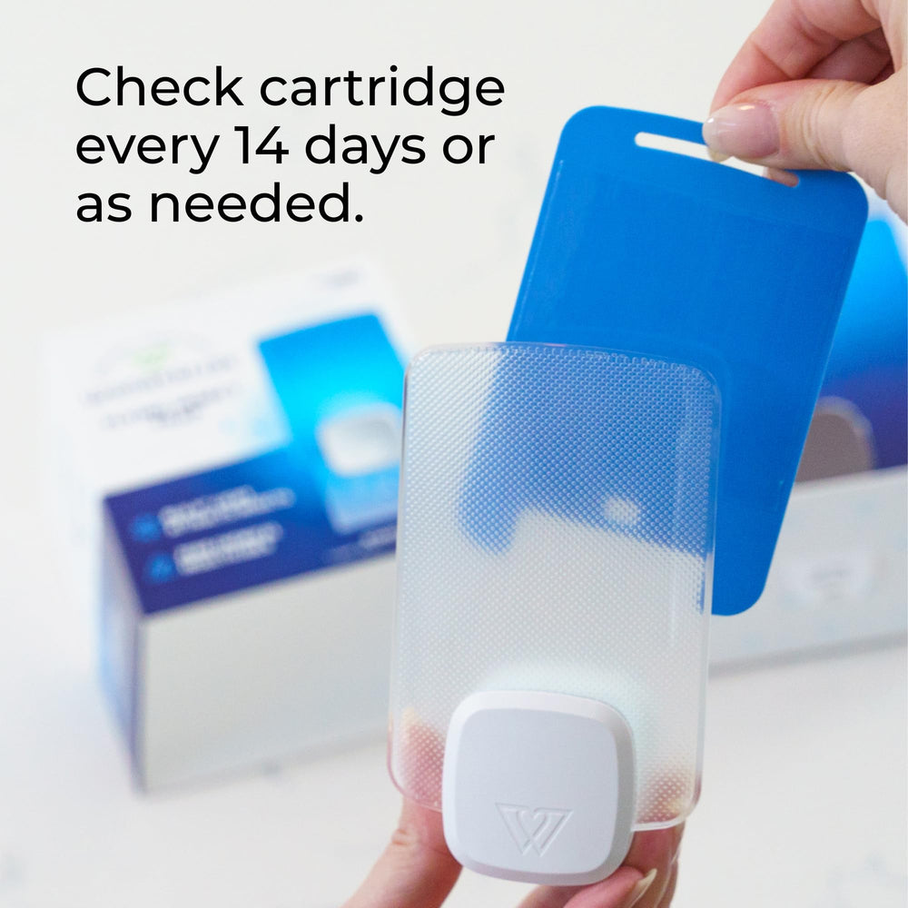 Close-up of Wondercide refill cartridge, designed for insect trapping