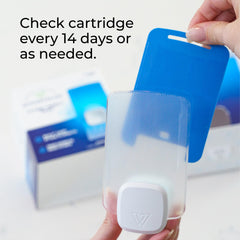 Close-up of Wondercide refill cartridge, designed for insect trapping