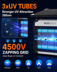 Close-up of WowCatch Solar Bug Zapper grid