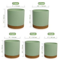 Close-up of WSMKSZ flower pot with drainage holes