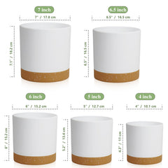 Close-up of WSMKSZ flower pot with drainage holes and saucer