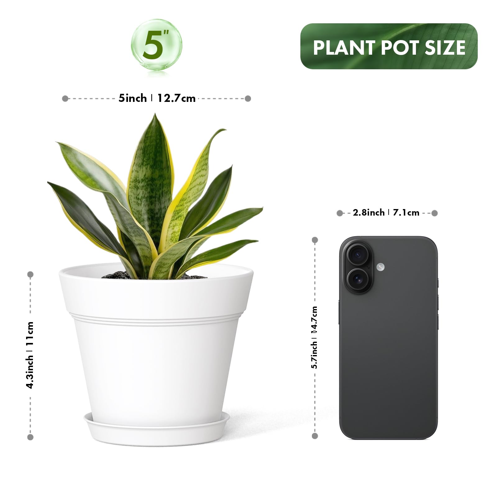 Close-up of WSMKSZ plant pot drainage holes
