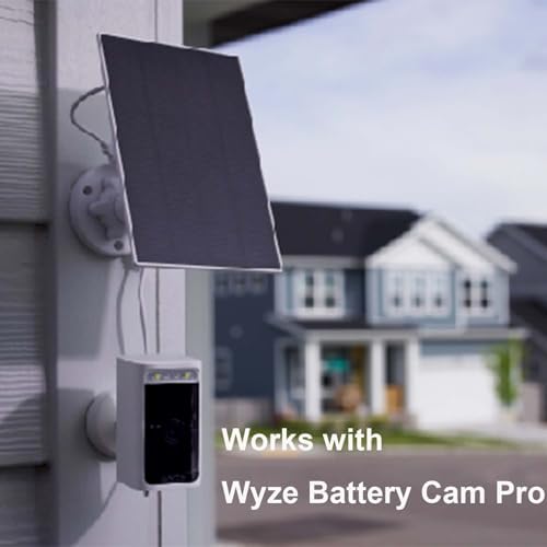 Close-up of WYZE Solar Panel material texture