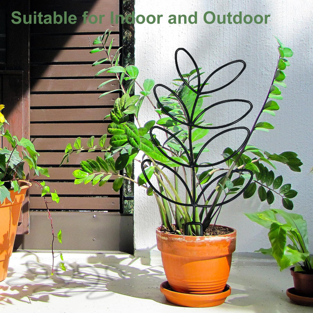 Close-up of Xeeol trellis black finish with plant ties