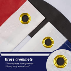 Close-up of XIFAN Open Flag's brass grommet