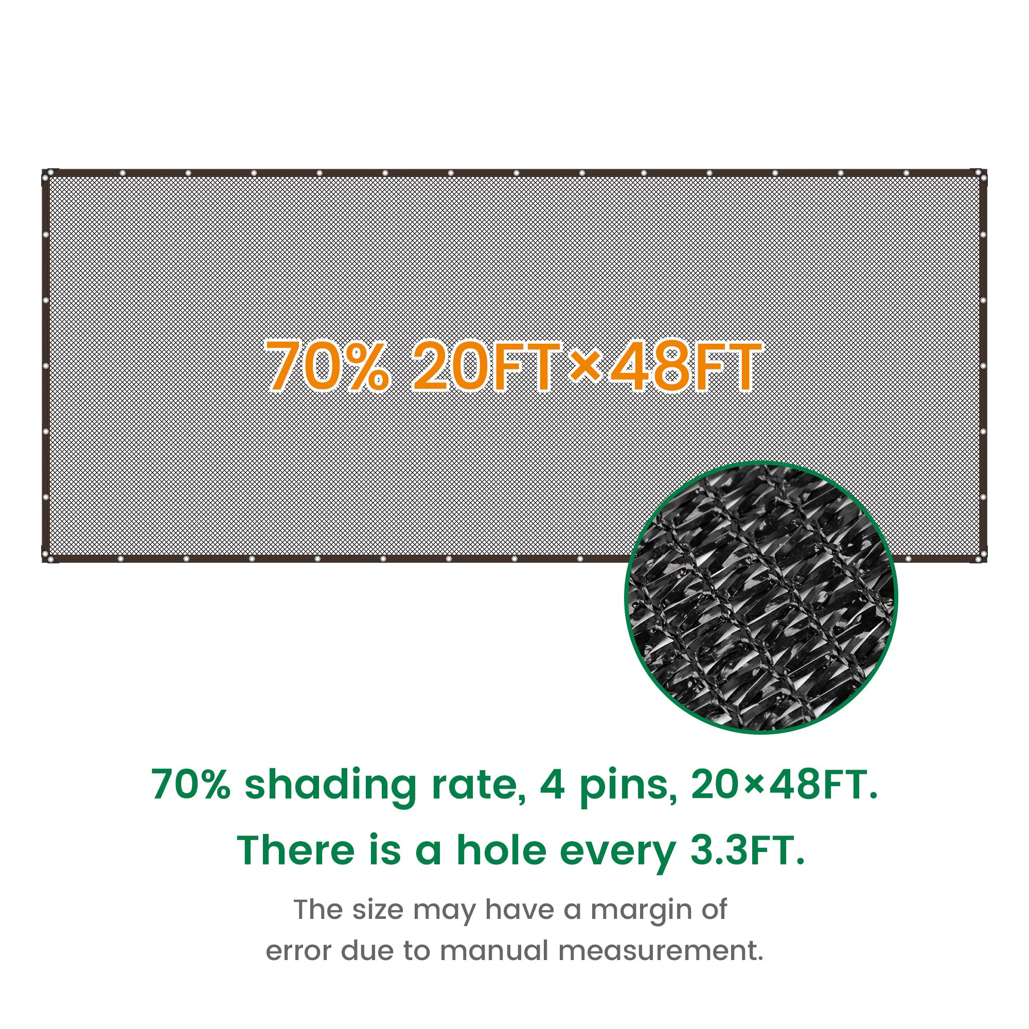 Close-up of Xlimin Shade Cloth grommet detail