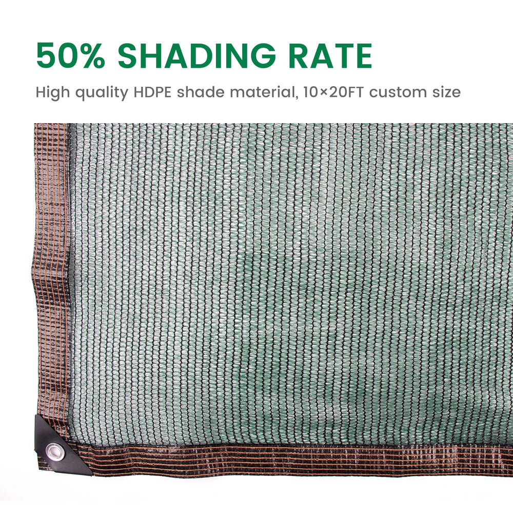 Close-up of Xlimin shade cloth grommets