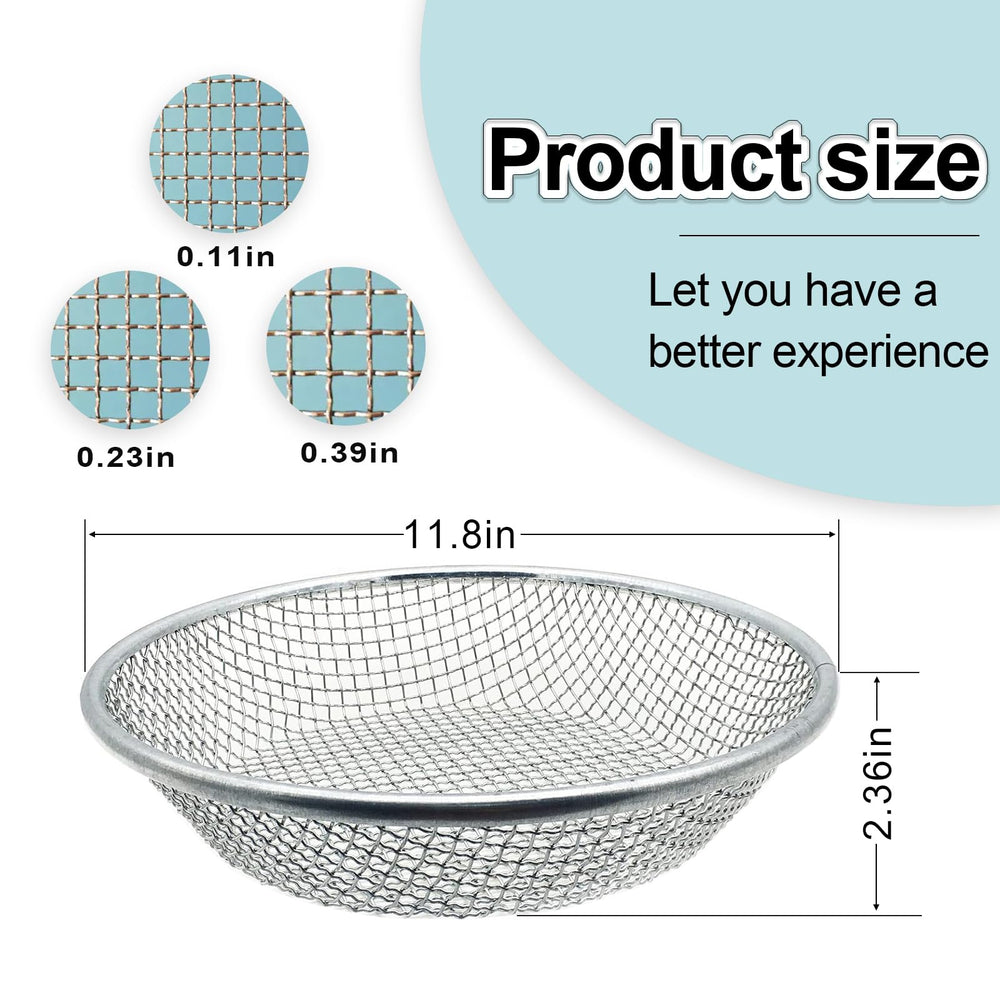 Close-up of XULIFU Soil Sifter 1/4 inch mesh