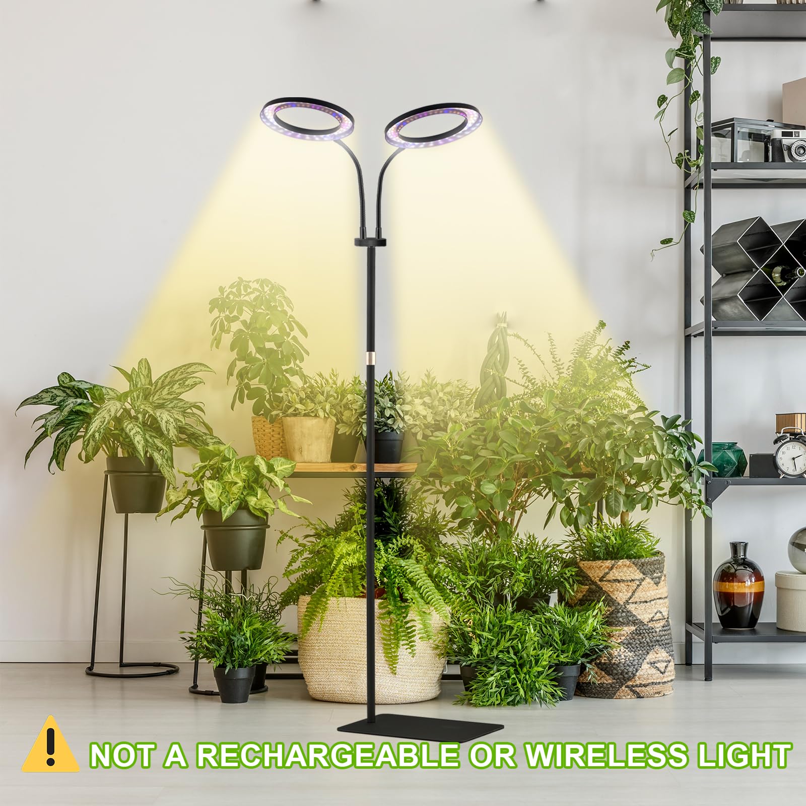 Close-up of yadoker grow light showing 144 LEDs