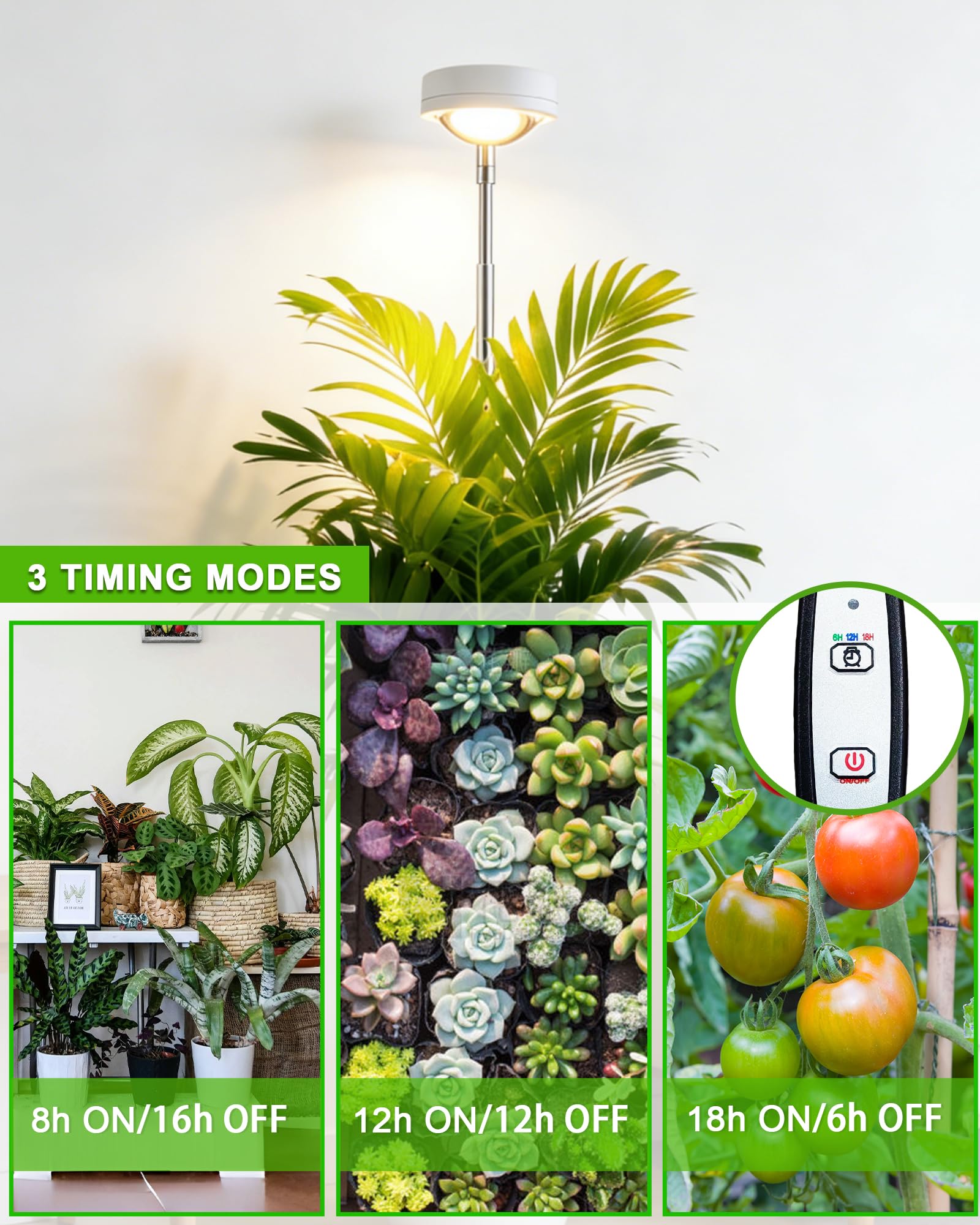 Close-up of yadoker Plant Grow Light bulb with optical convex lens