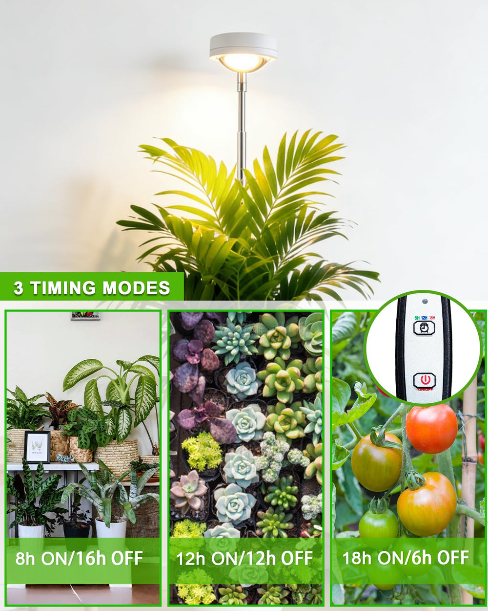 Close-up of yadoker Plant Grow Light bulb with optical convex lens