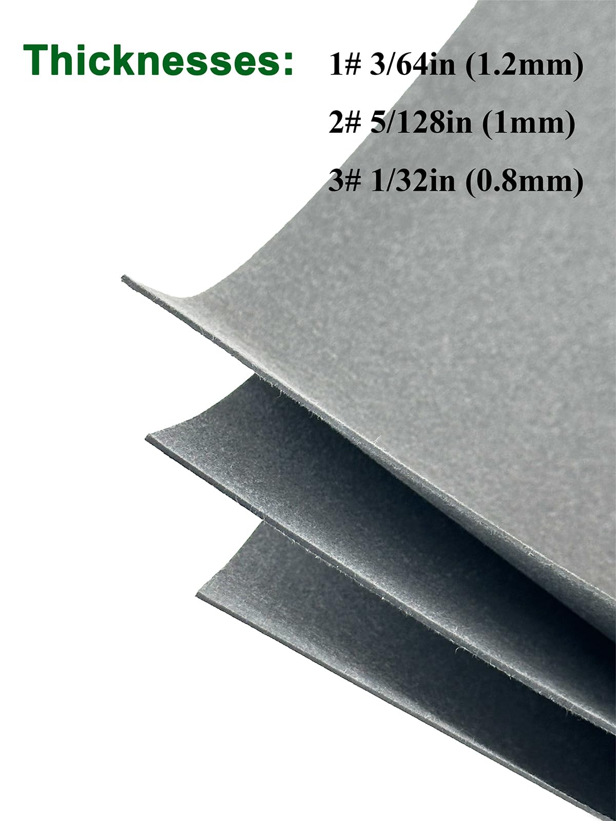 Close-up of YAMAKATO gasket sheet showcasing thickness options