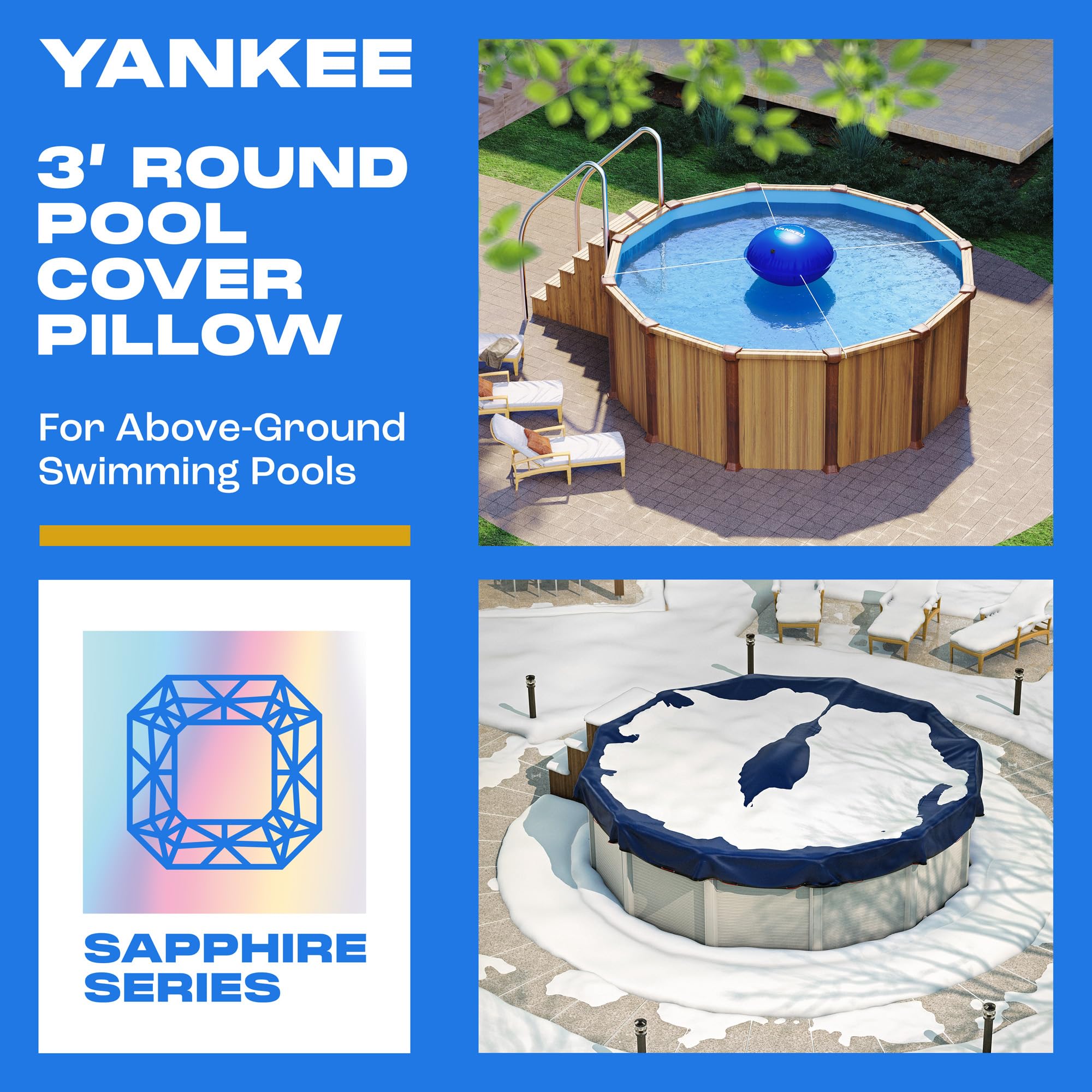 Close-up of Yankee Pool Pillow dual Boston valve