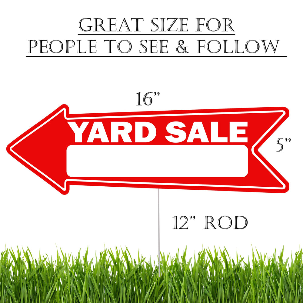 Close-up of yard sign stakes for easy installation