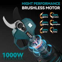 Close-up of YAWV Electric Pruning Shears SK5 blade