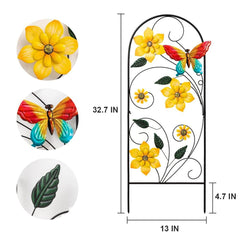Close-up of YEAHOME 33" Flower Butterflies decorative details