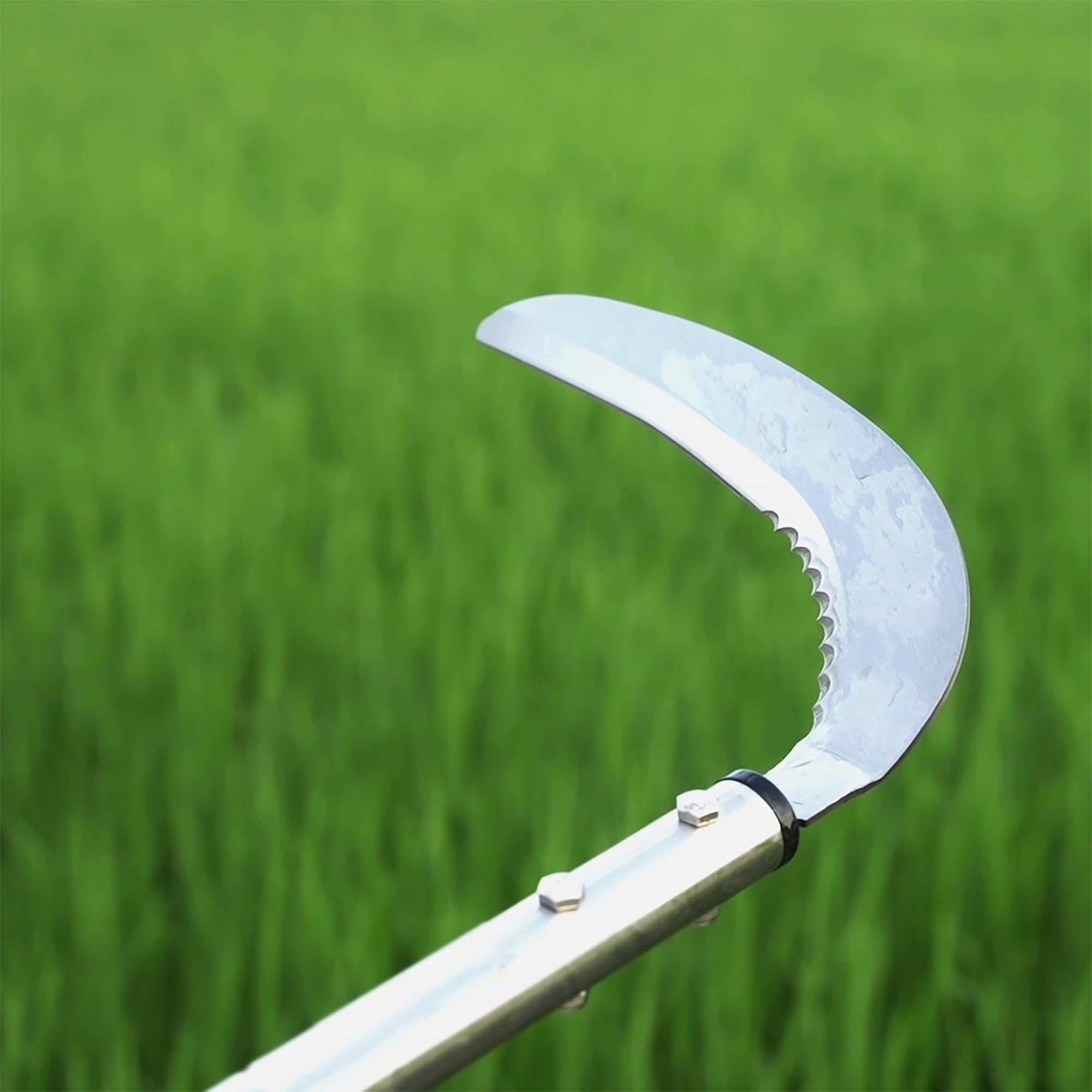 Close-up of YEELOR Weeding Sickle blade design