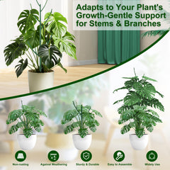 Close-up of Yhtpouqe plant support stakes blending with foliage