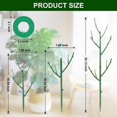 Close-up of Yhtpouqe plant support stakes showing stackable design