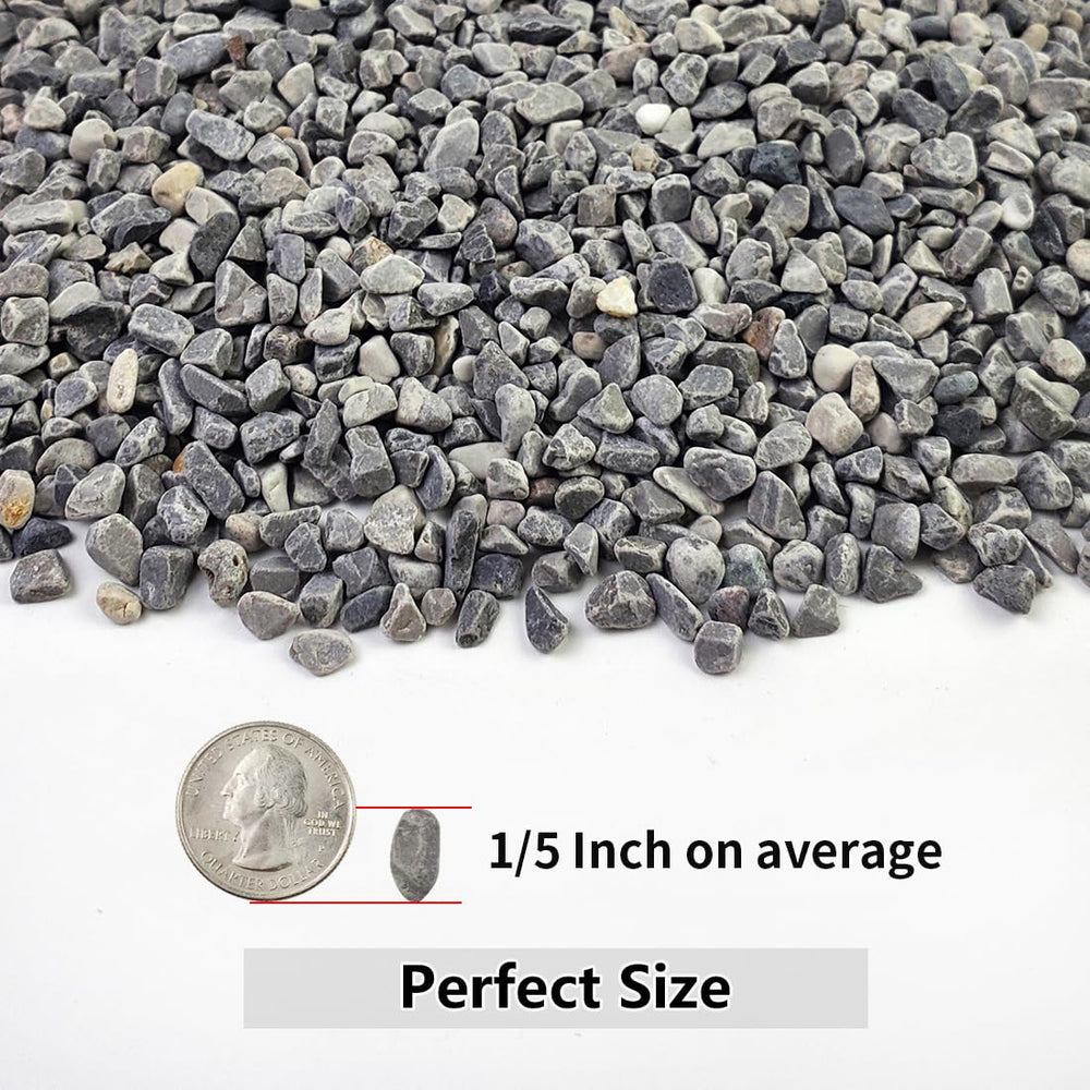 Close-up of YISZM 1/5 inch gravel pebbles