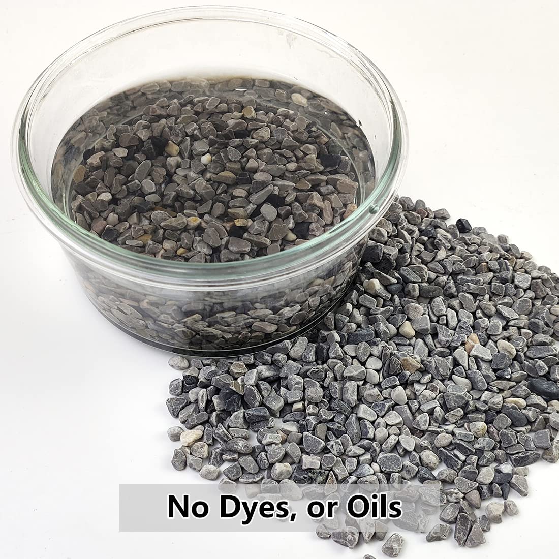 Close-up of YISZM 1/5 inch gravel pebbles