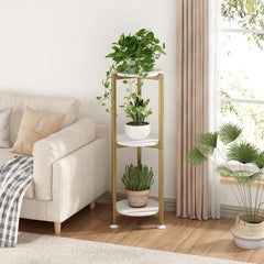 Close-up of YIZAIJIA plant stand's MDF board