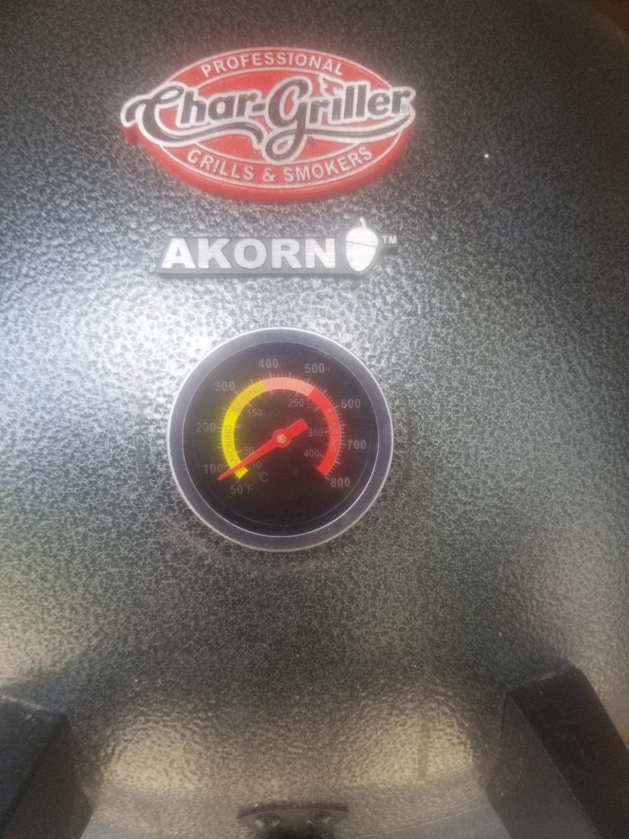 Close-up of YOTOM BBQ Grill Temperature Gauge dial