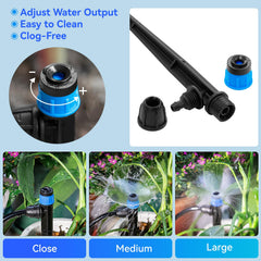 Close-up of Yulaiyoen drip emitter in black and blue