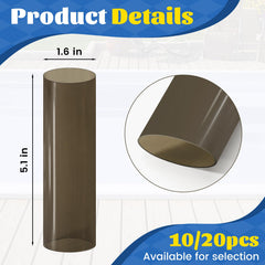 Close-up of YUNVI pool cover spring sleeve showing vinyl material