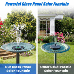 Close-up of Yzert Solar Fountain nozzles and fixed rods