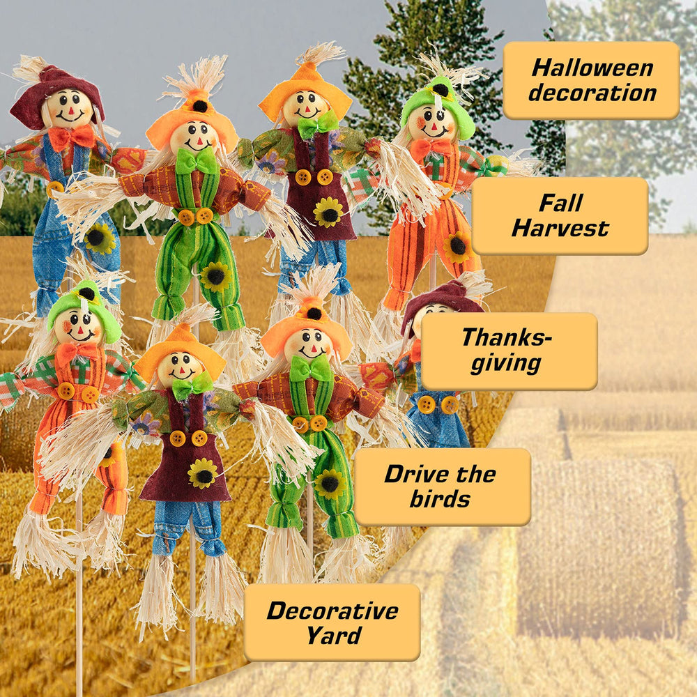 Close-up of ZAUGONTW scarecrow's smiling face