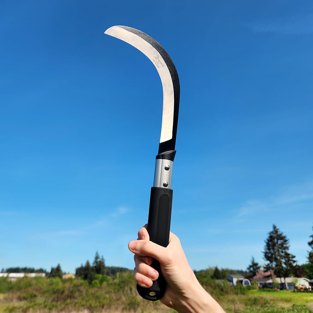 Close-up of Zenport K310 blade made from Japanese high-carbon steel