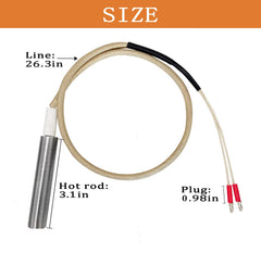 Close-up of ZHOUWHJJ Igniter showing lead material