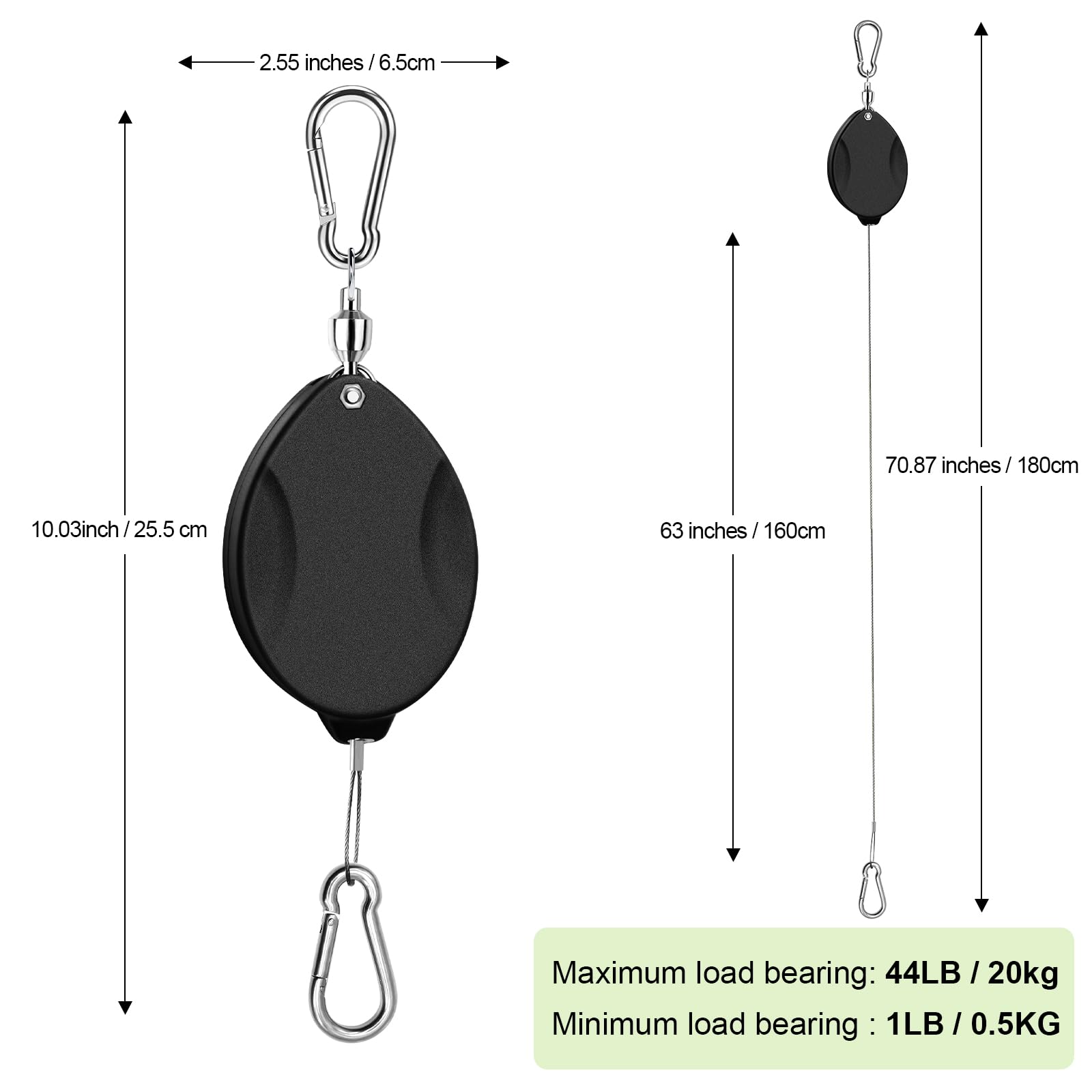 Close-up of ZUZUAN plant hanger with stainless steel wire