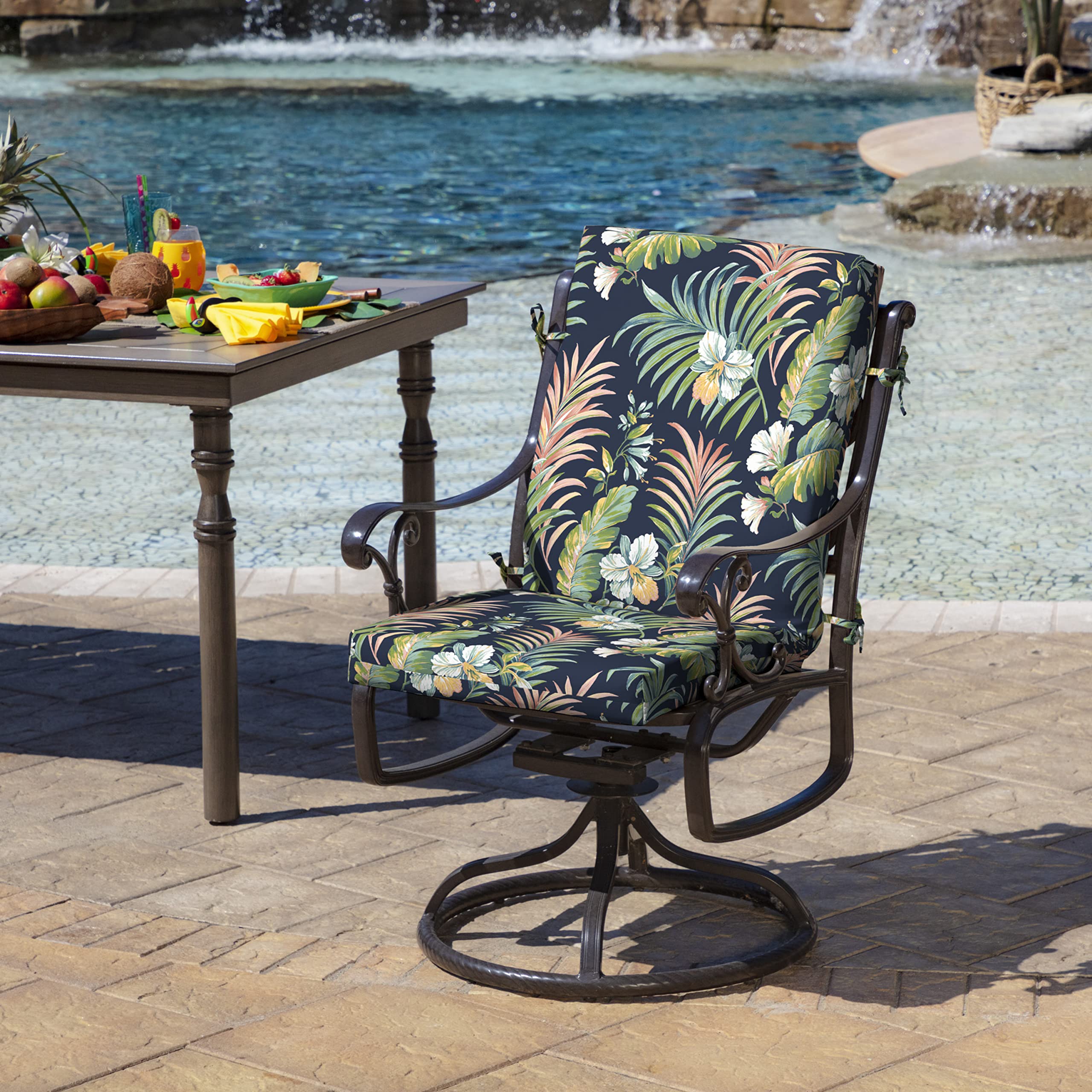 Close-up view of Arden outdoor cushion fabric texture