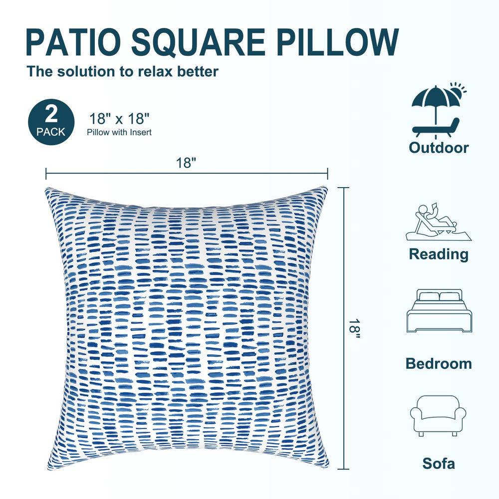 Close-up view of DYTXIII outdoor pillow fabric texture